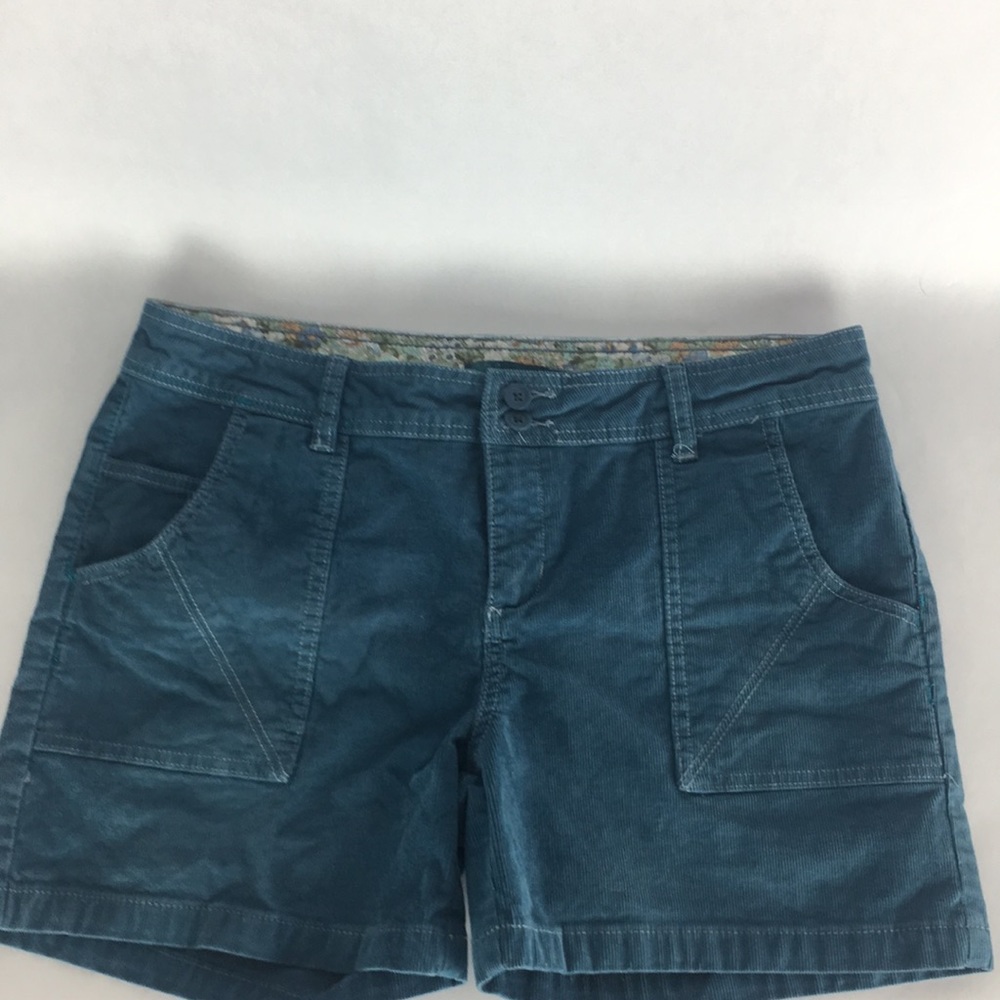 PrAna Corduroy Shorts Blue size 14. Super cute!